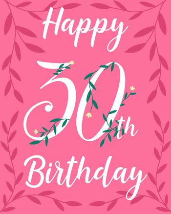 Use Floral Milestone - group 30th Birthday ecard