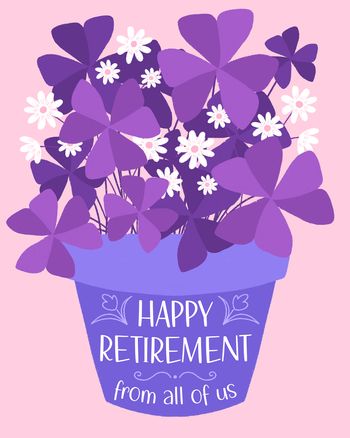 Use Purple Plant - group retirement ecard