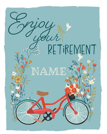 Use Cycling into retirment - group personalised ecard