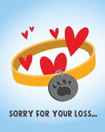 Use Empty collar - group sympathy ecard