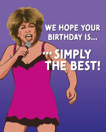 Use Simply the best - Group Birthday ecard