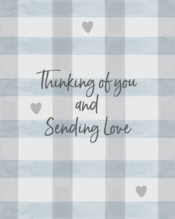Use Gingham wishes - group sympathy ecard