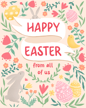 Use Easter fun - group ecard
