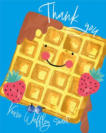 Use Waffle of thanks - group ecard