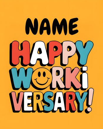 Use smiley anniversary - group ecard