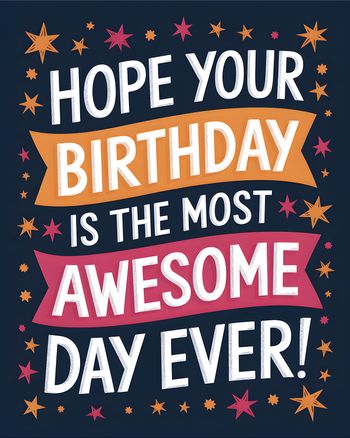 Use Awesome Birthday - group Birthday ecard