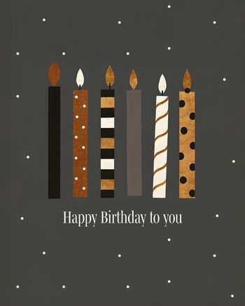 Use Classy Candles - group Birthday ecard