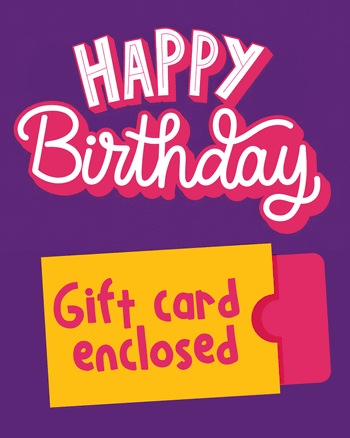 Use Animated gift card - group birthday ecard