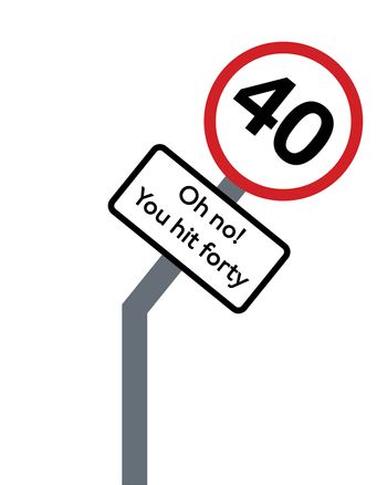 Use Road sign  - group birthday ecard