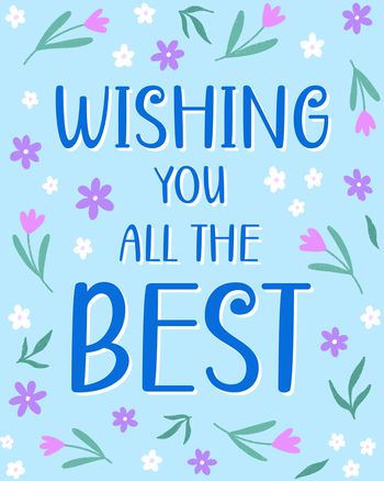 Use Floral Wishes - group greeting card