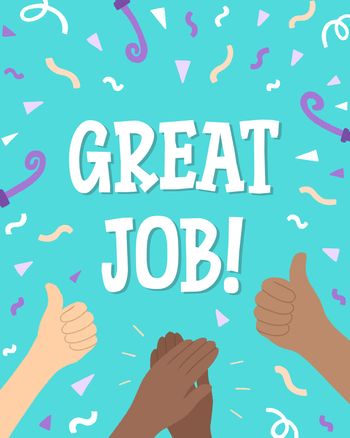 Use Thumbs Up - group great job ecard