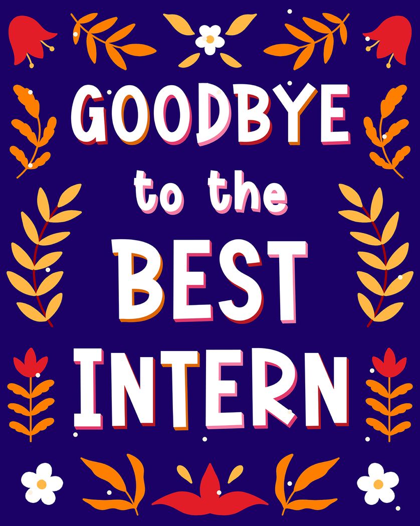Card design "Folksy thank you - group intern ecard"
