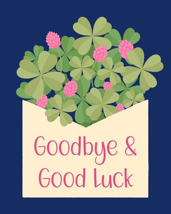 Use Clover envelope - group good luck ecard
