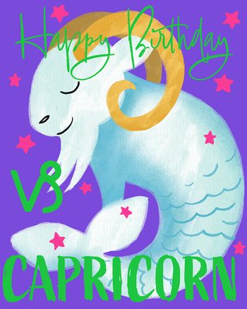 Use Bright Zodiac - group Birthday ecard
