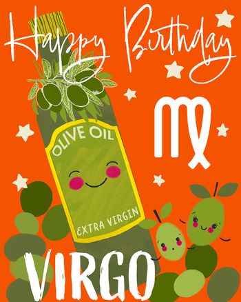 Use Bright Zodiac - group Birthday ecard