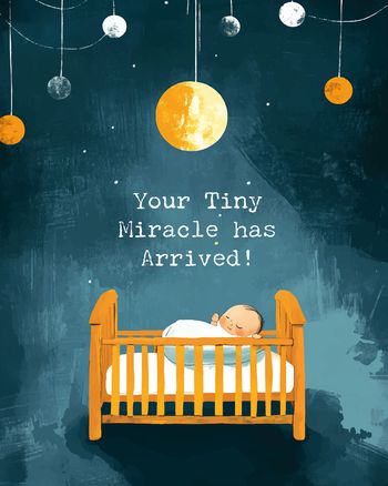Use Dreamy Nursery - group baby ecard
