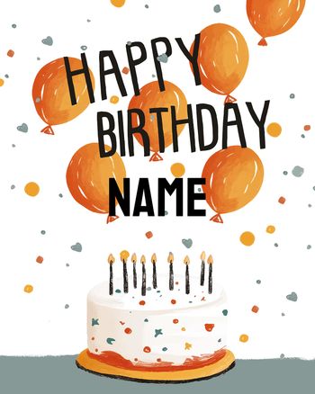 Use Celebration Cake - group birthday card