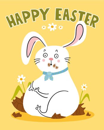 Use Chubby Bunny - group Easter card