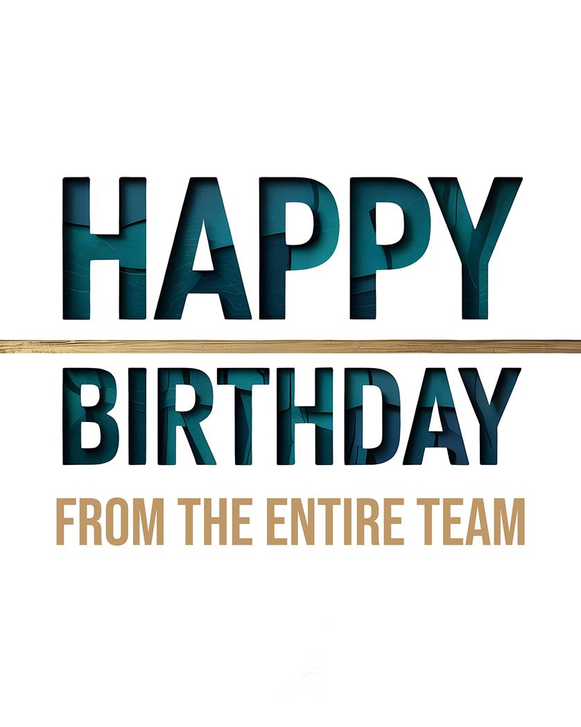 Card design "Corporate Birthday - group Birthday ecard"