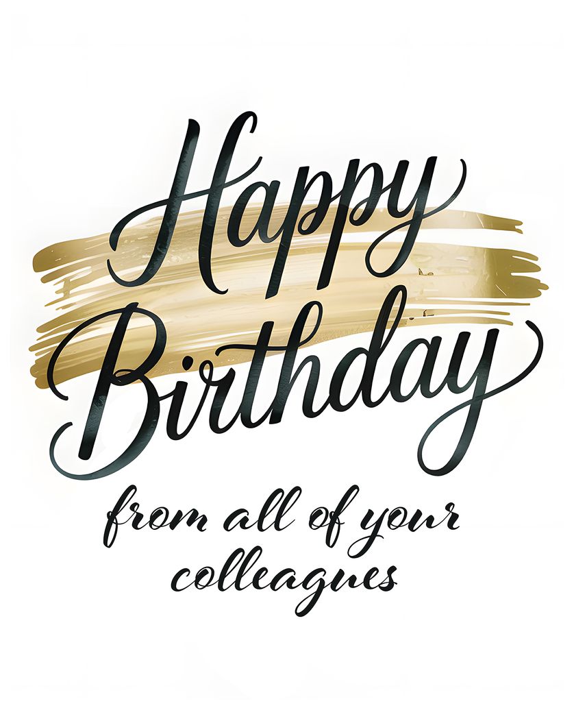 Card design "Corporate Birthday - group Birthday ecard"
