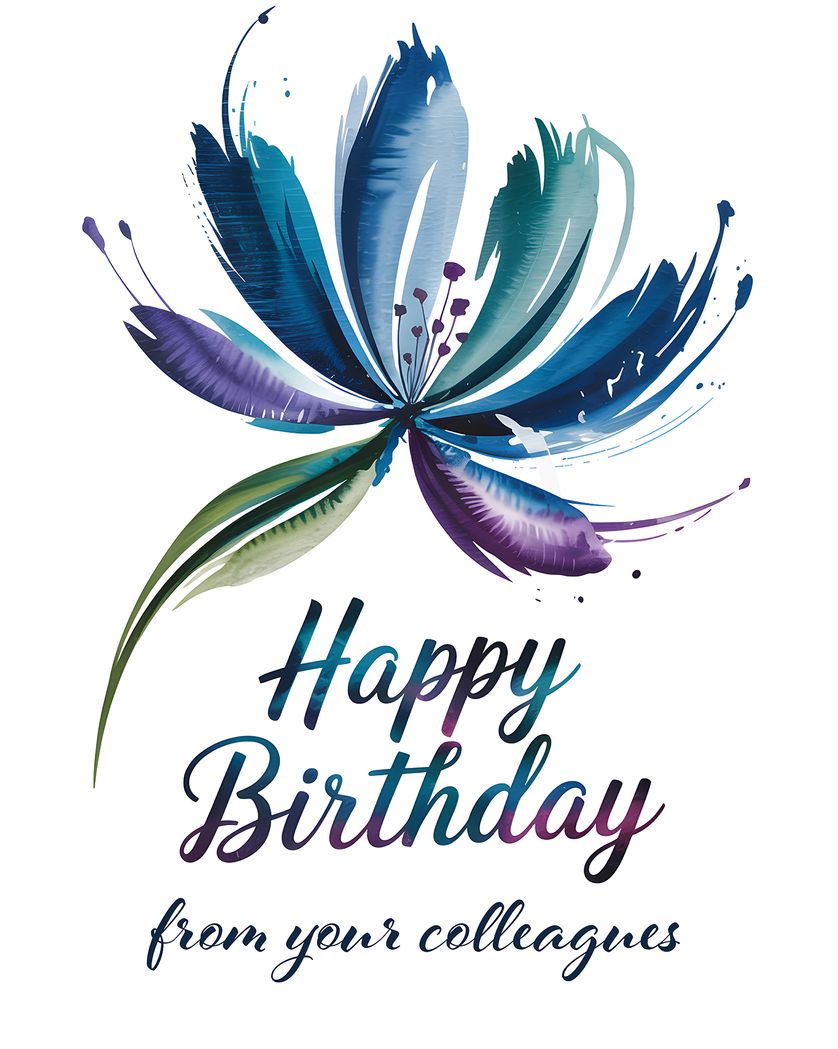 Card design "Corporate Birthday - group Birthday ecard"