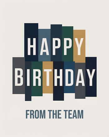Use Corporate Birthday - group Birthday ecard