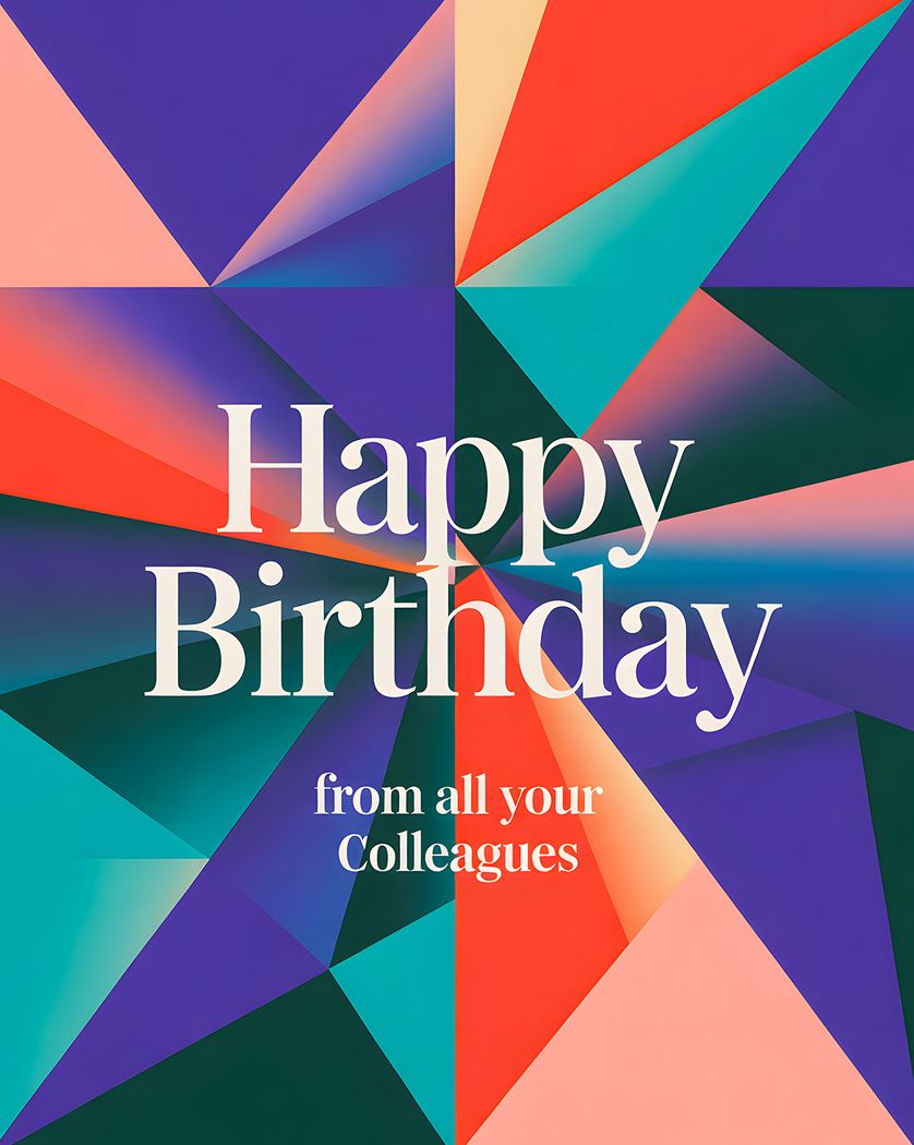 Card design "Corporate Birthday - group Birthday ecard"