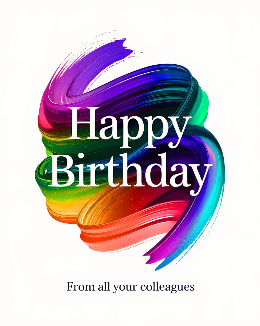 Card design "Corporate Birthday - group Birthday ecard"
