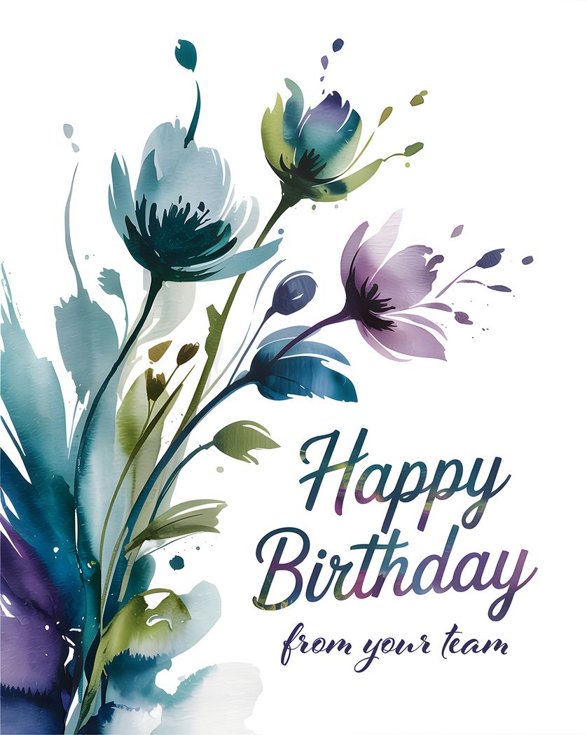 Card design "Corporate Birthday - group Birthday ecard"