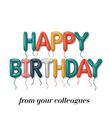 Use Corporate Birthday - group Birthday ecard