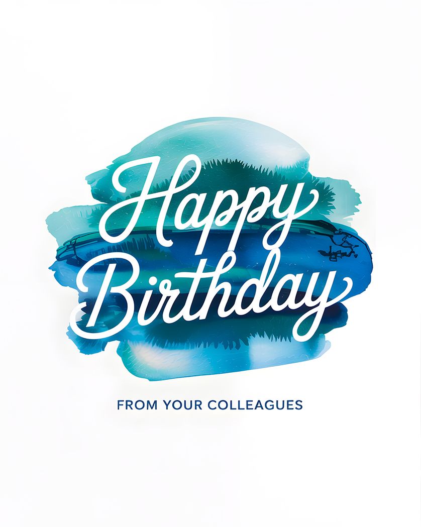 Card design "Corporate Birthday - group Birthday ecard"