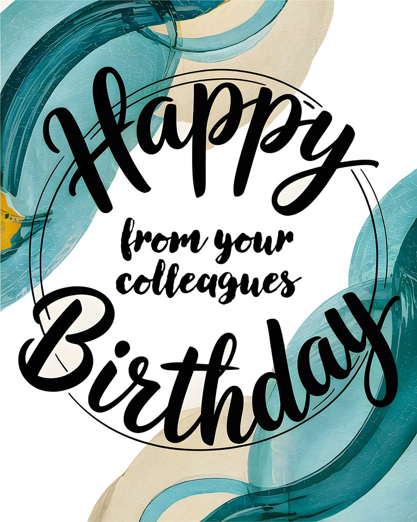 Card design "Corporate Birthday - group Birthday ecard"