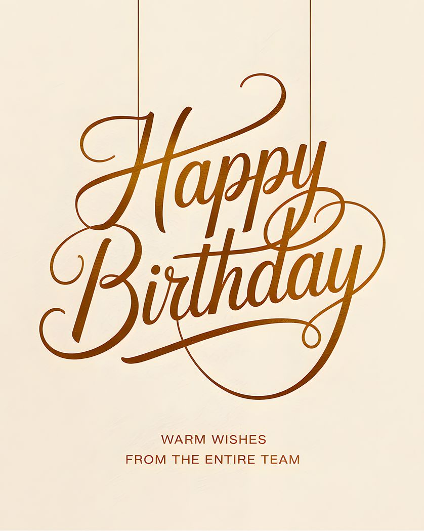 Card design "Corporate Birthday - group Birthday ecard"