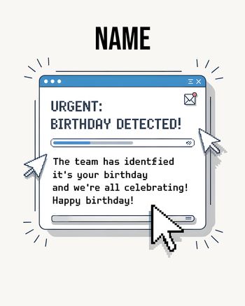 Use Corporate Birthday - group ecard