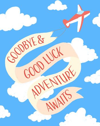 Use Plane banner - group leaving ecard