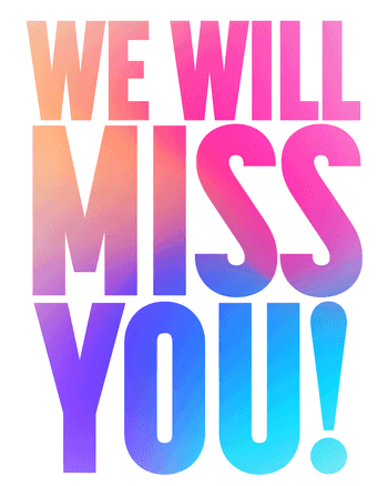 Use Bold Goodbye - group leaving ecard