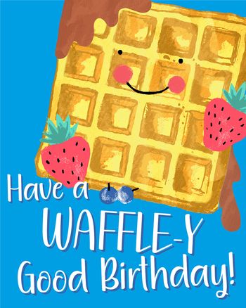 Use Waffle Party - group Birthday ecard
