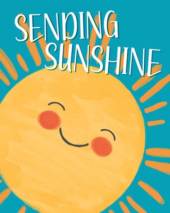 Use Sunny Days ahead - group Get Well ecard