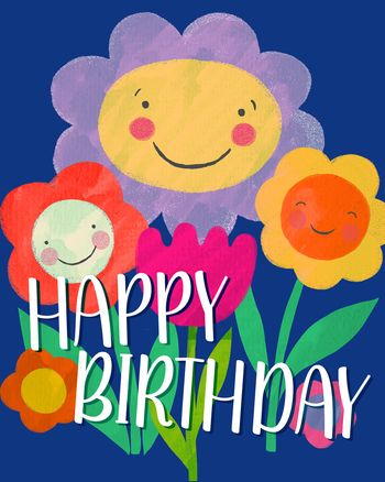 Use Birthday Blooms - group ecard