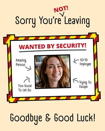 Use Security alert - group leaving ecard
