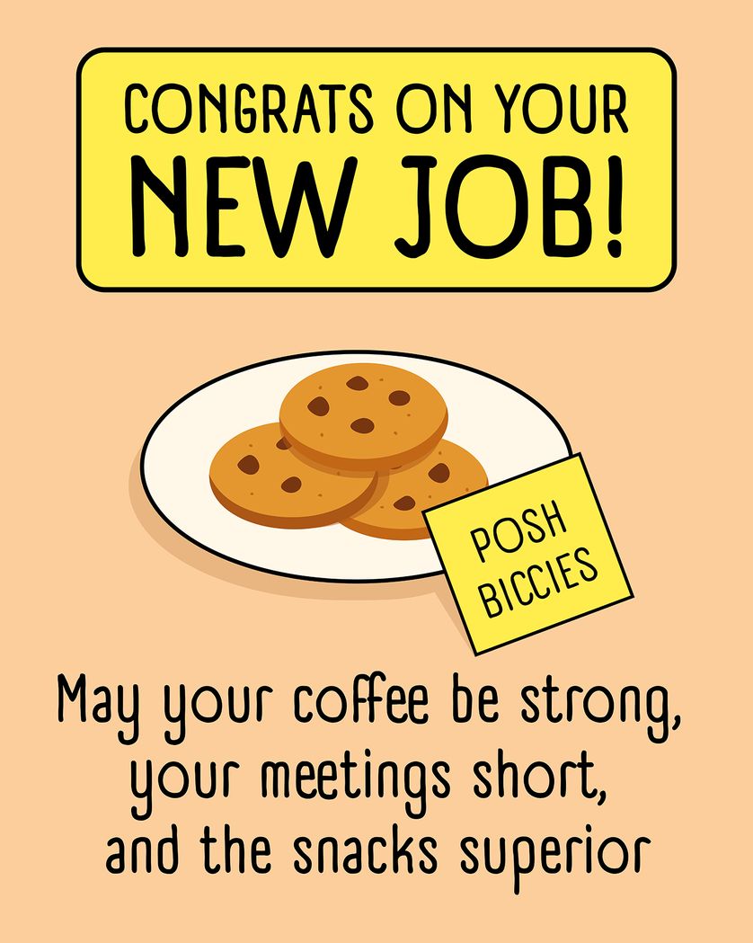 Card design "Office Snack game - group leaving ecard"