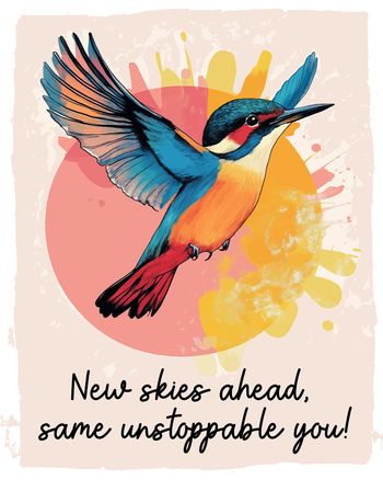 Use Kingfisher flight - group leaving ecard