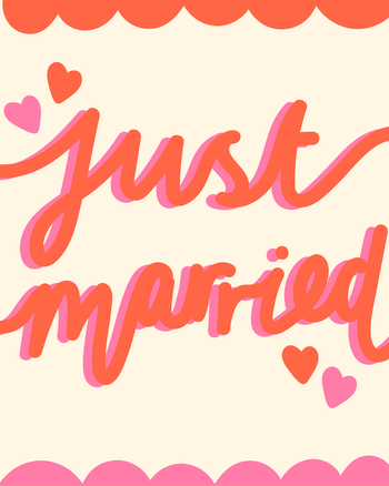 Use Cursive congrats - group wedding ecard