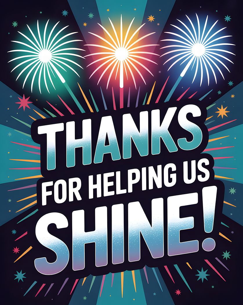 Card design "Fireworks night - group leaving ecard"