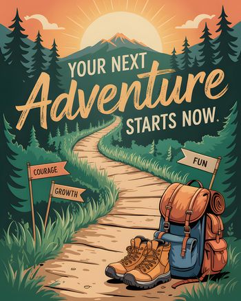 Use Adventure ahead - group leaving ecard
