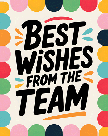 Use Scalloped edge - group leaving ecard