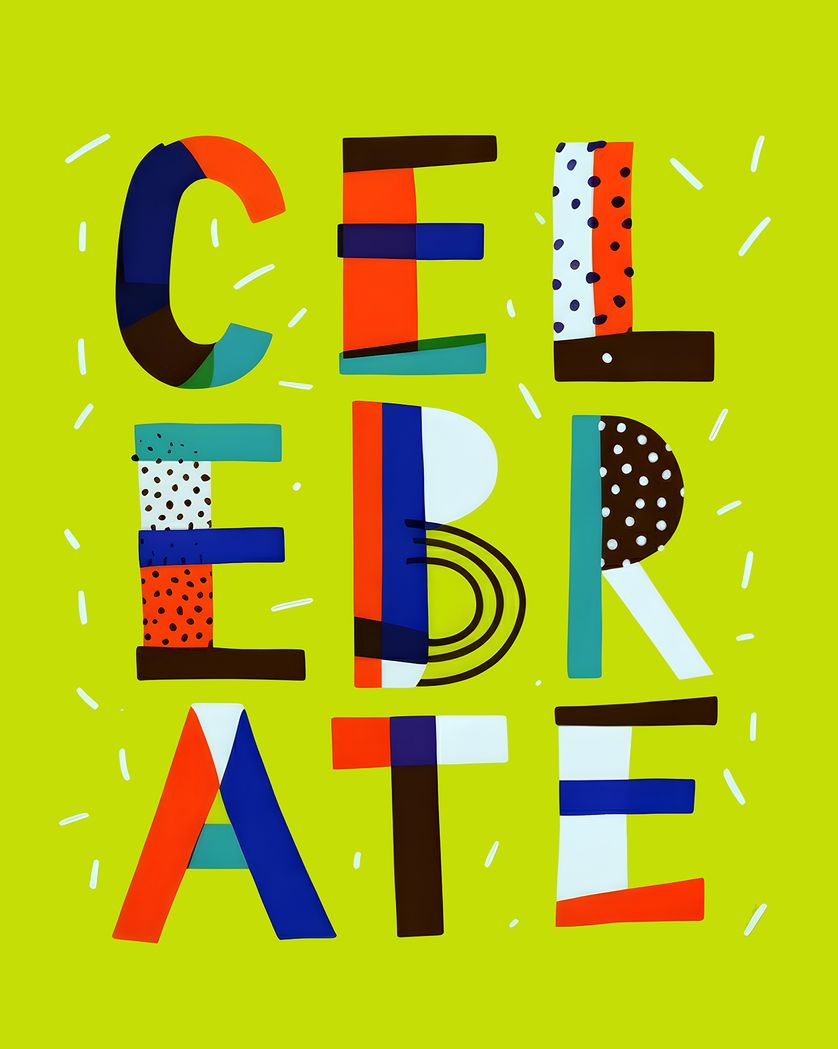 Card design "CELEBRATE - group ecard"