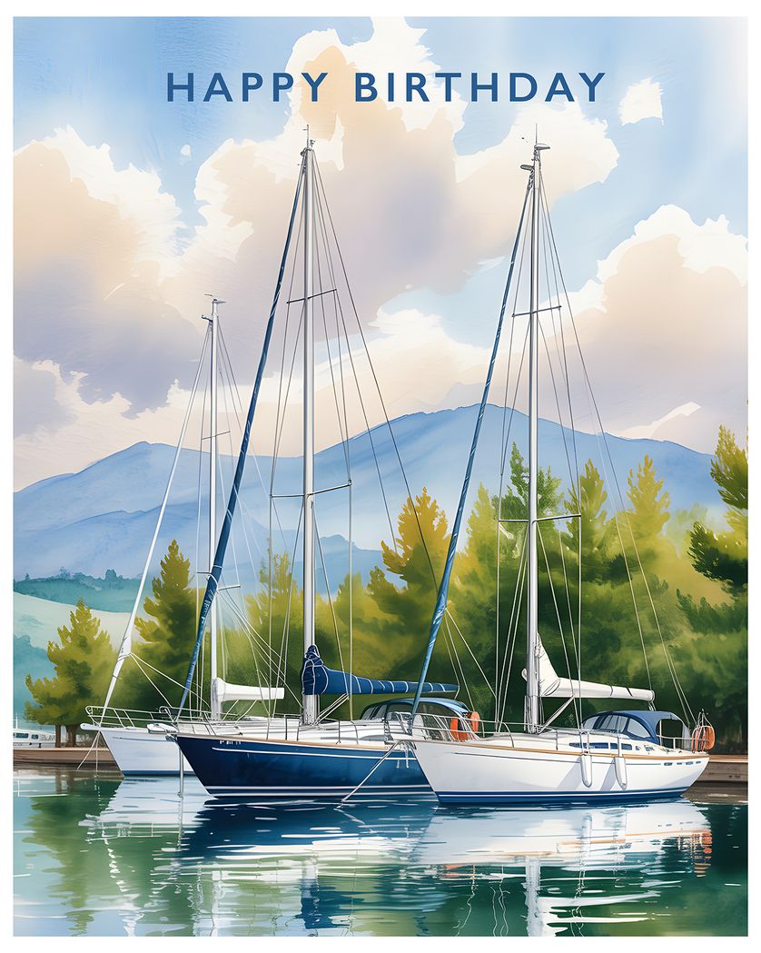 Card design "Howard's Way - group birthday ecard"
