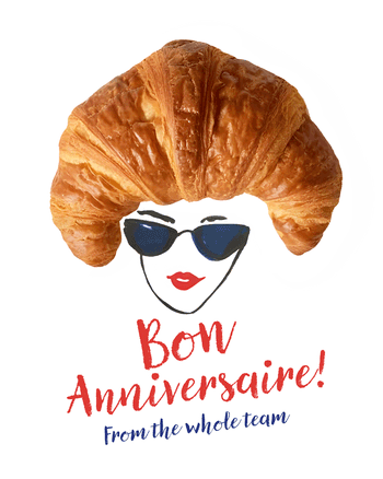 Use French Tres Chic - group birthday ecard