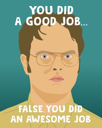 Use Dwight's assessment - group leaving ecard